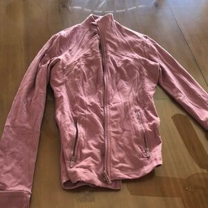 Pink Lueluelemon full zip sweatshirt